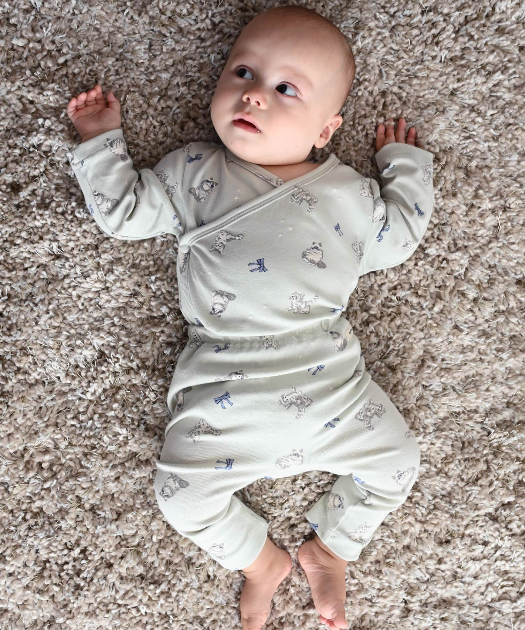 Long-Sleeve Romper Set (Top and Bottom)