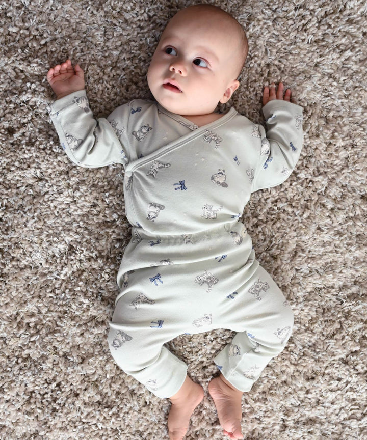 Long-Sleeve Romper Set (Top and Bottom)