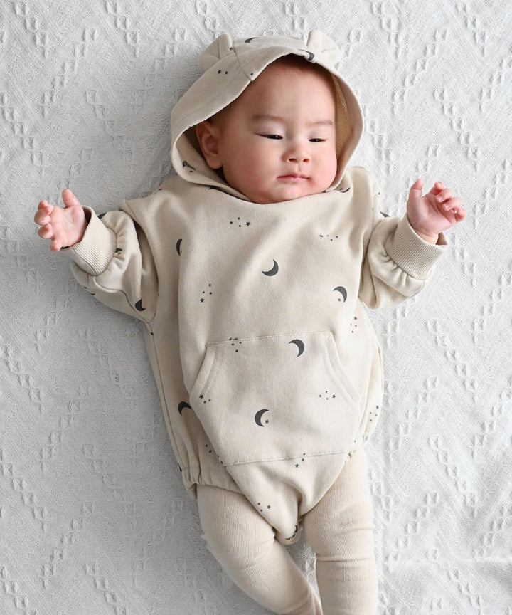 Long-Sleeve Romper with Bear Ears