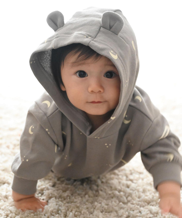 Long-Sleeve Romper with Bear Ears