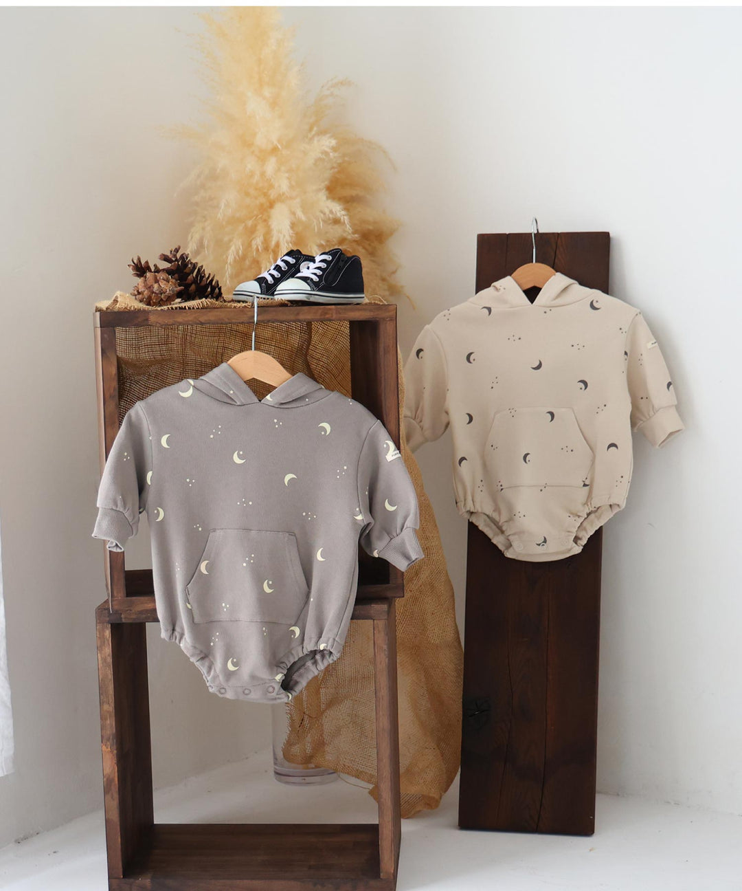 Long-Sleeve Romper with Bear Ears