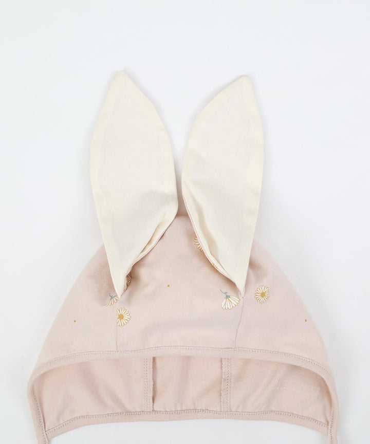 Long-Sleeve Romper with Bonnet