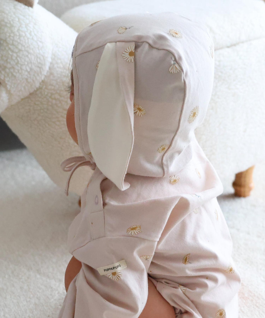 Long-Sleeve Romper with Bonnet