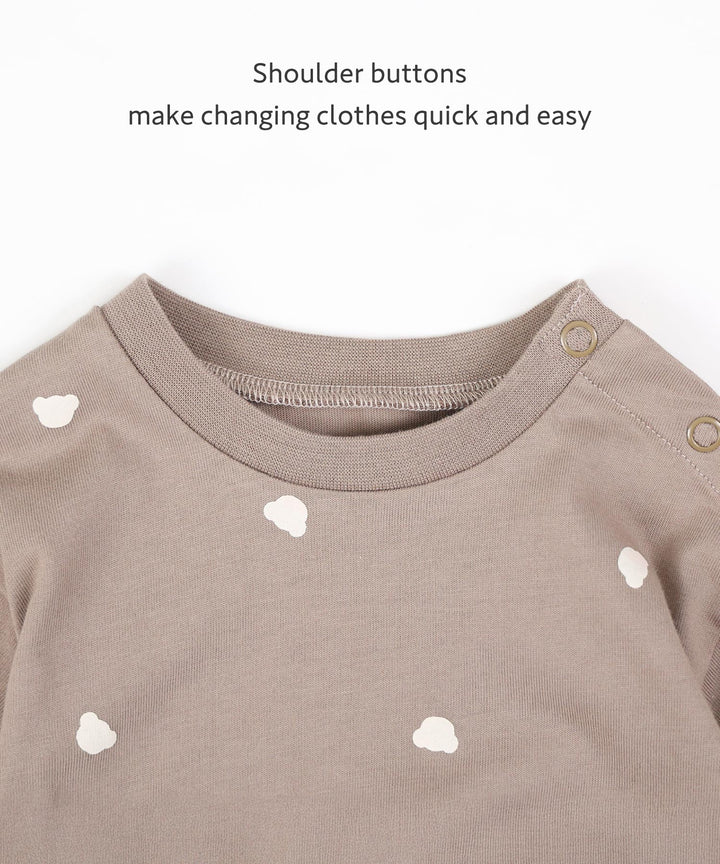 Long-Sleeve Romper with Bonnet