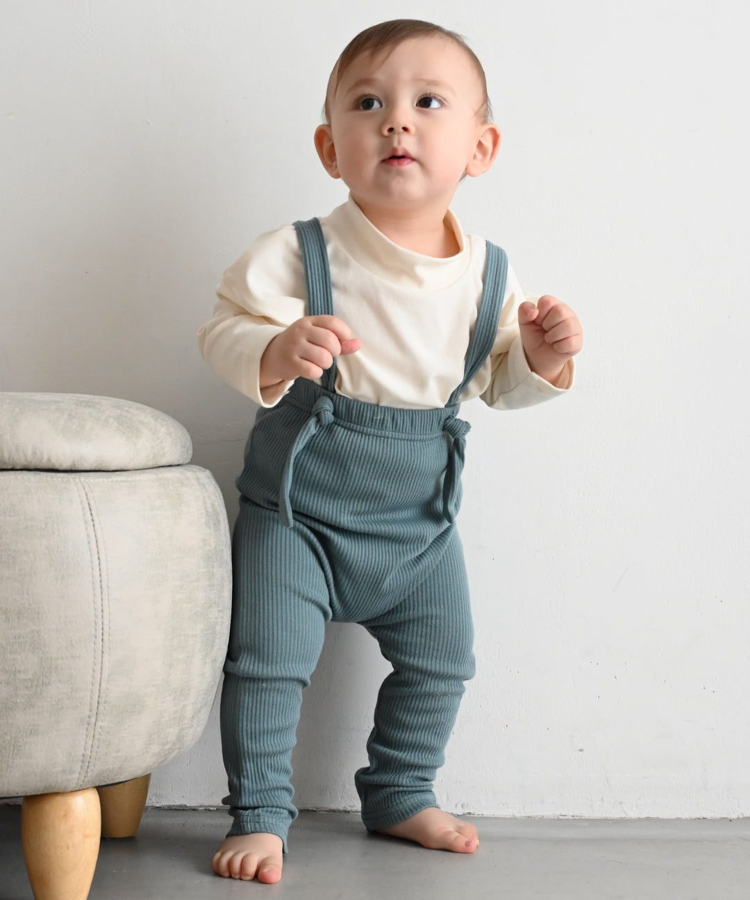 Ribbed Overall Pants