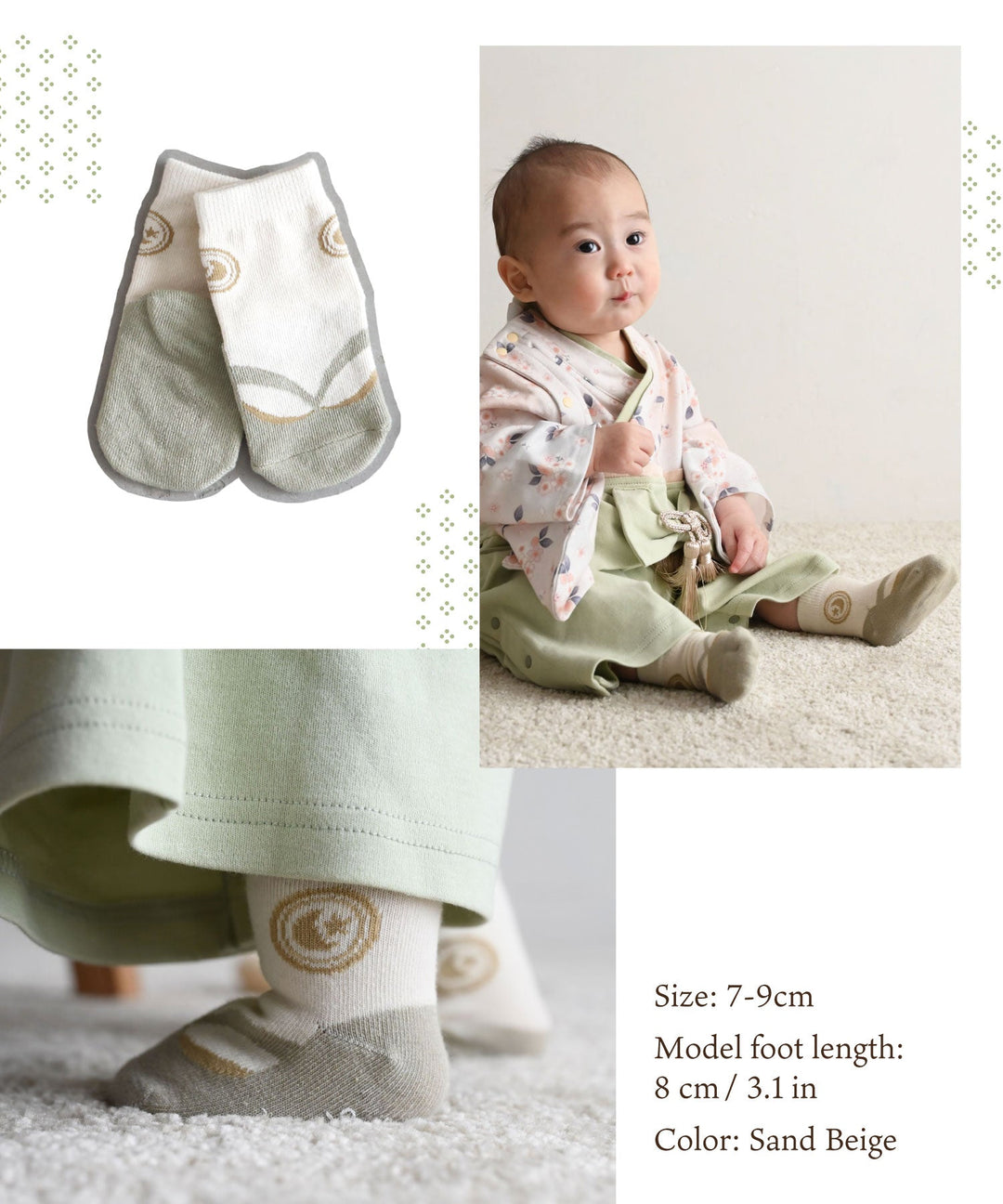 Japanese Baby Socks (Tabi Style)