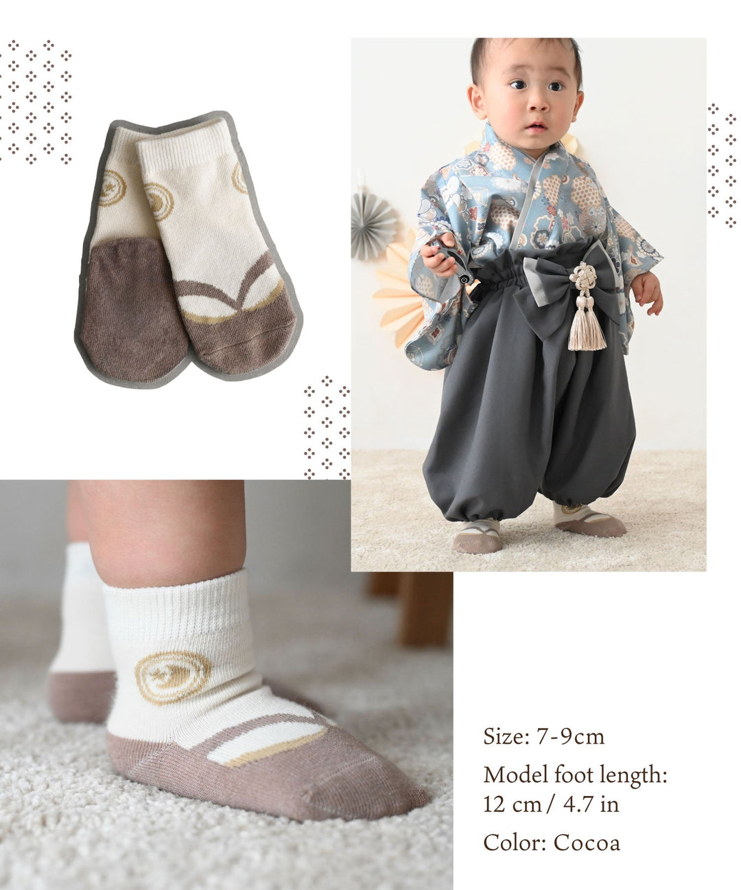 Japanese Baby Socks (Tabi Style)