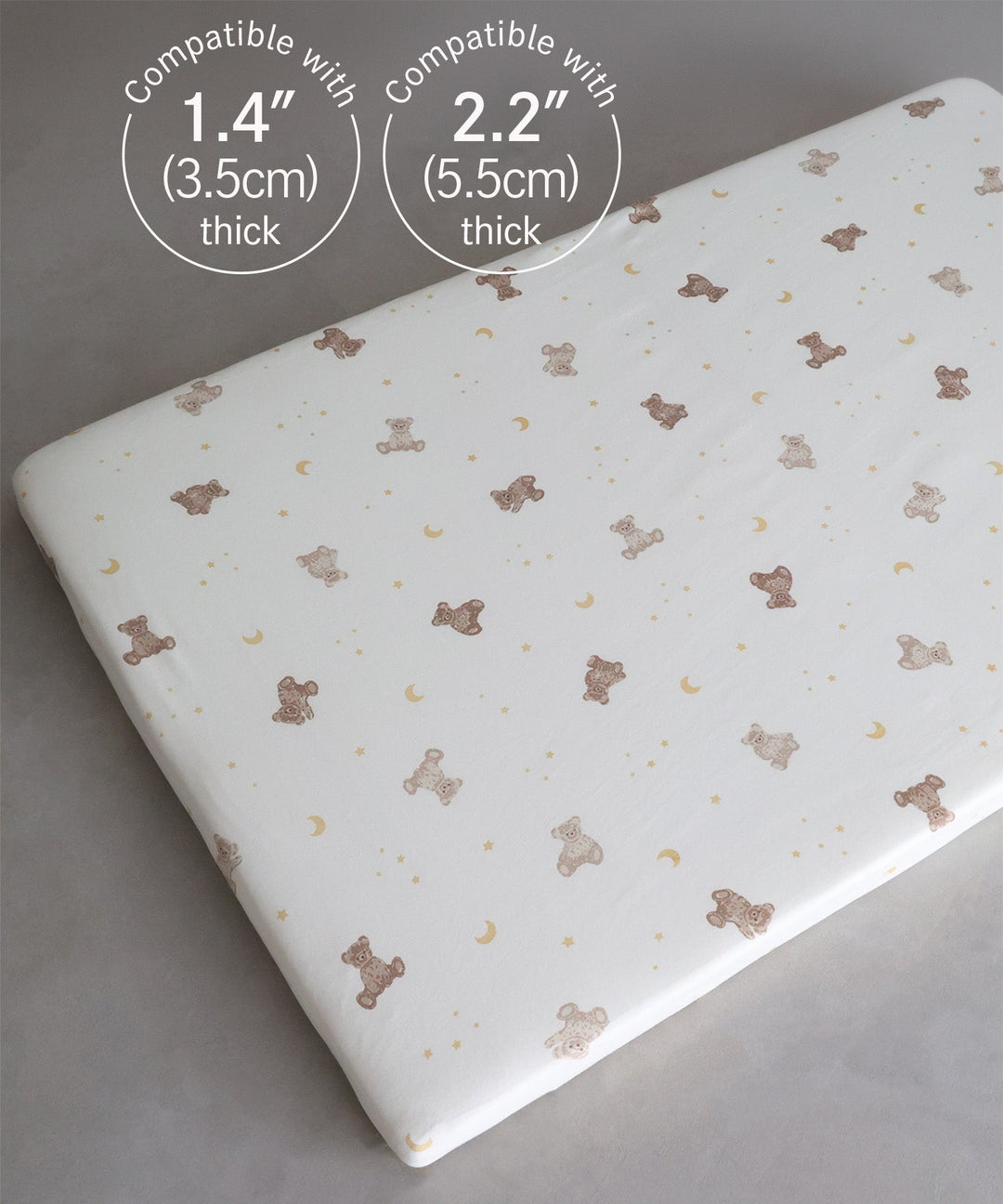 Baby Futon Mattress Fitted Sheet with No-Side Gusset (Jersey knit)