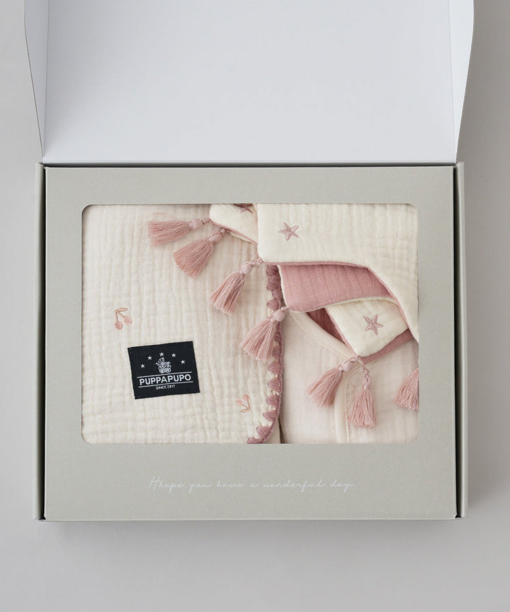 Baby shower gift 6-ply gauze 3-piece set