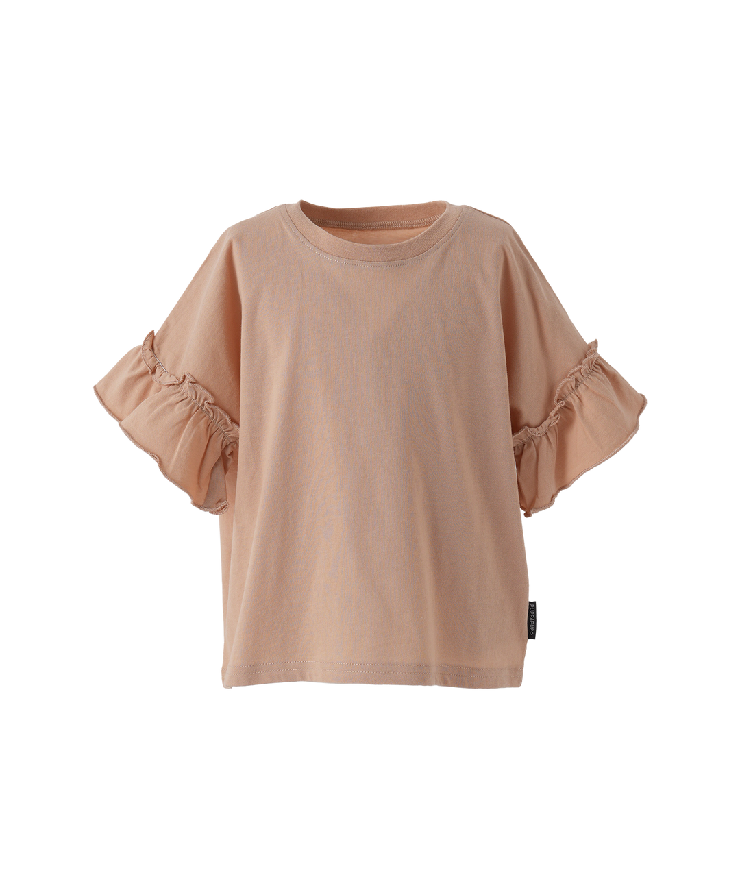 Short-Sleeve T-Shirt with Frill Sleeves