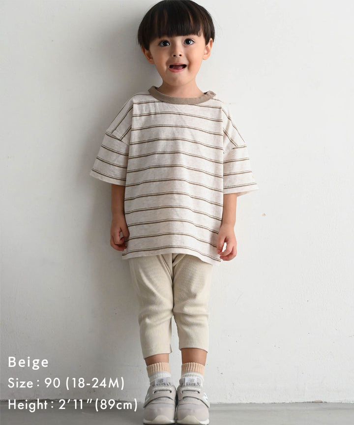 3/4-Length Ribbed Leggings