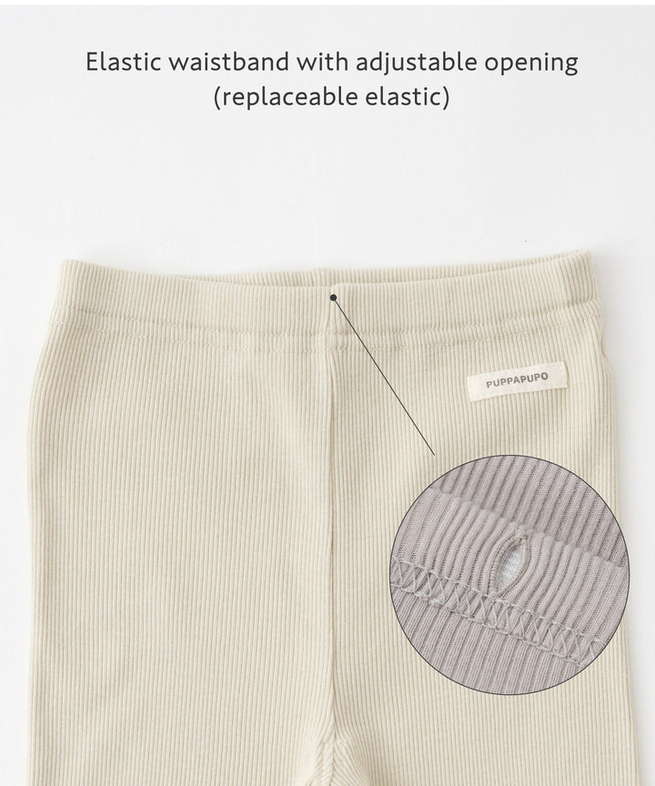 3/4-Length Ribbed Leggings