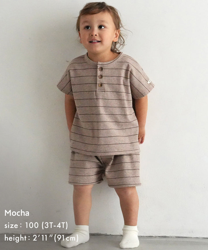 Short-Sleeve T-Shirt &amp; Shorts Set (Waffle)