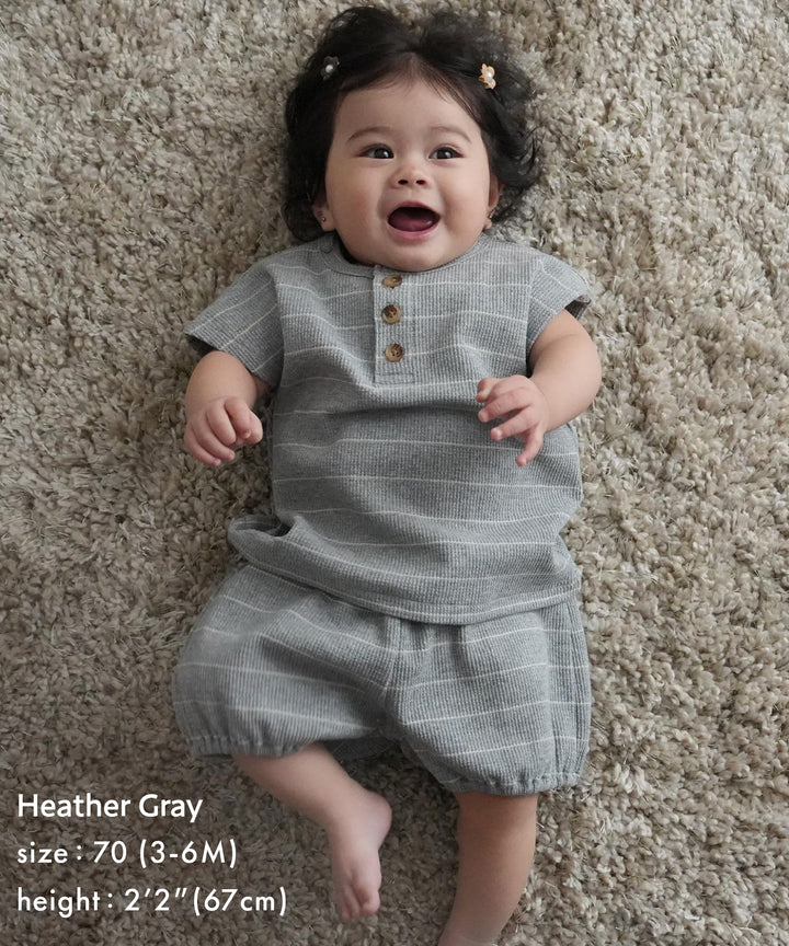 Short-Sleeve T-Shirt &amp; Shorts Set (Waffle)