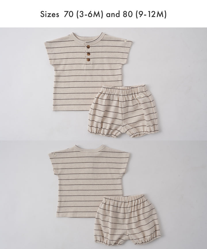 Short-Sleeve T-Shirt &amp; Shorts Set (Waffle)