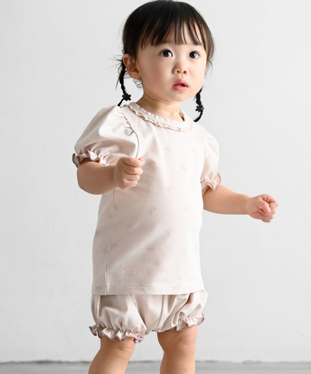 Puff-Sleeve Short-Sleeve T-Shirt &amp; Shorts Set