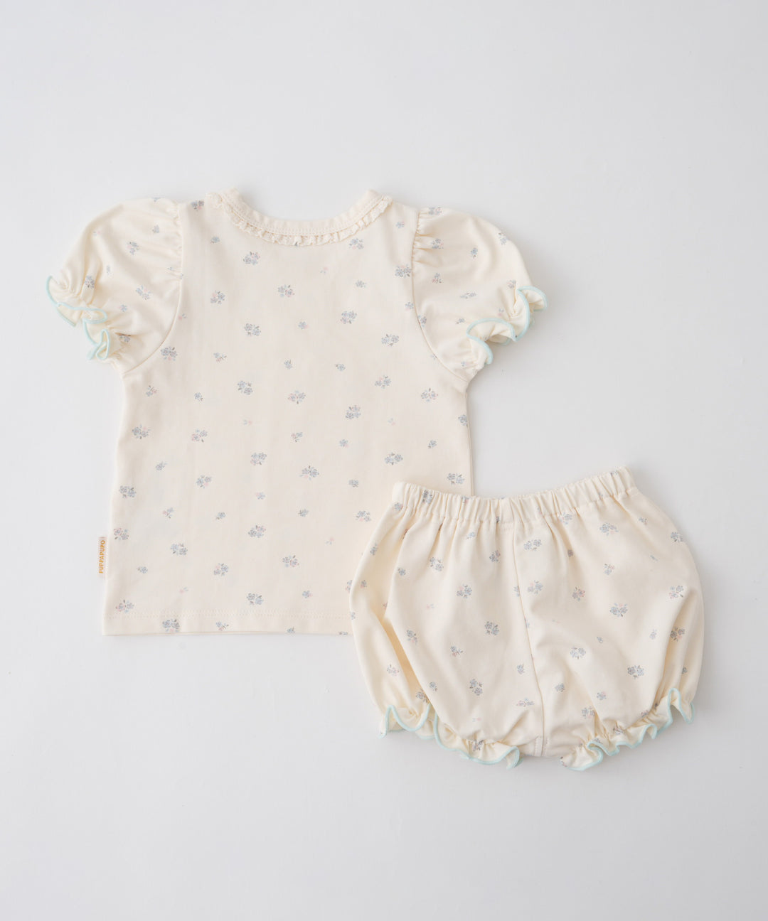 Puff-Sleeve Short-Sleeve T-Shirt &amp; Shorts Set