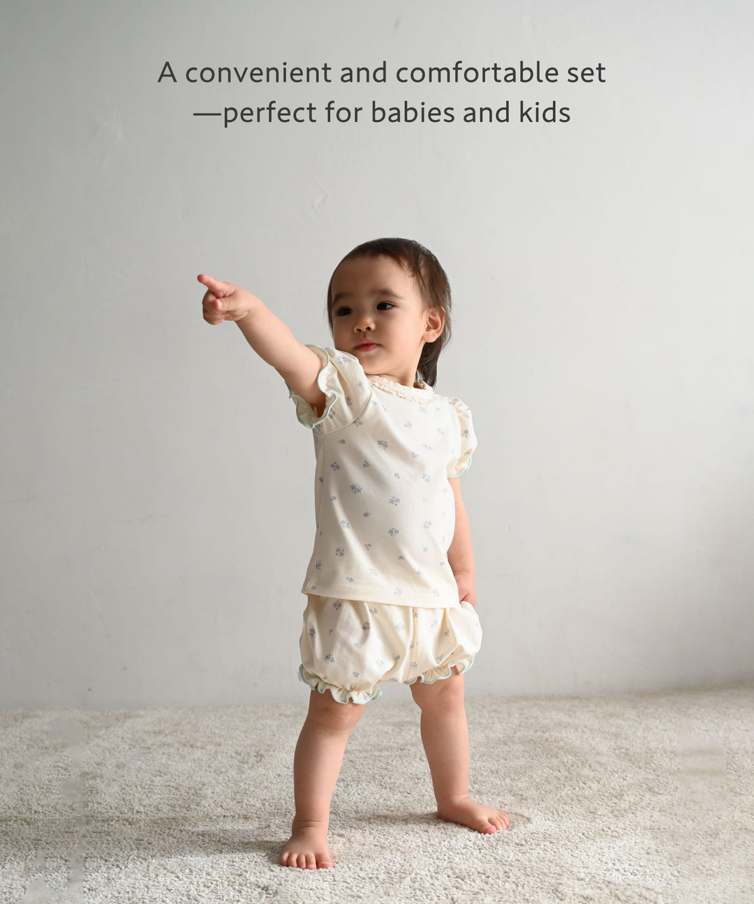 Puff-Sleeve Short-Sleeve T-Shirt &amp; Shorts Set