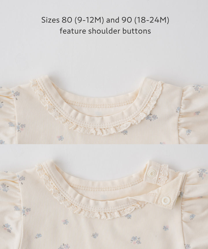 Puff-Sleeve Short-Sleeve T-Shirt &amp; Shorts Set