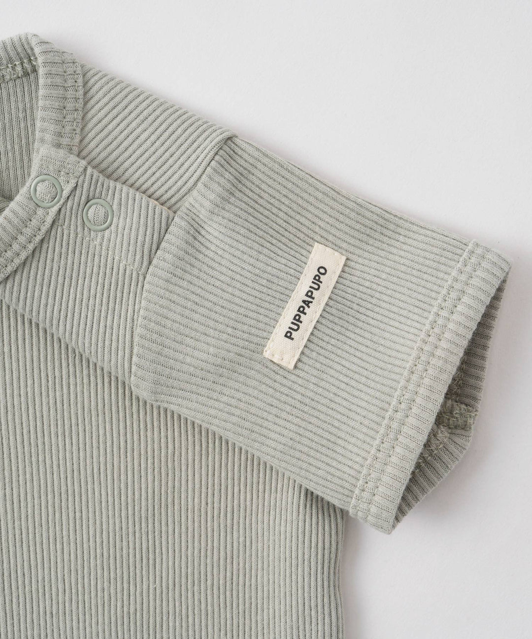 Short-Sleeve Ribbed Romper