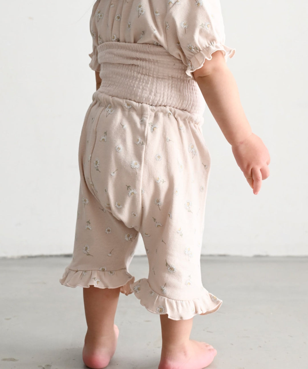 Baby Short-Sleeve Pajamas (Fraise Stitch)