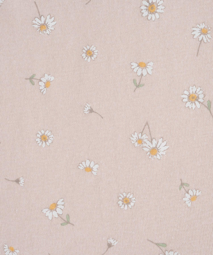 Baby Short-Sleeve Stretch Knit Pajamas (Fraise Stitch)