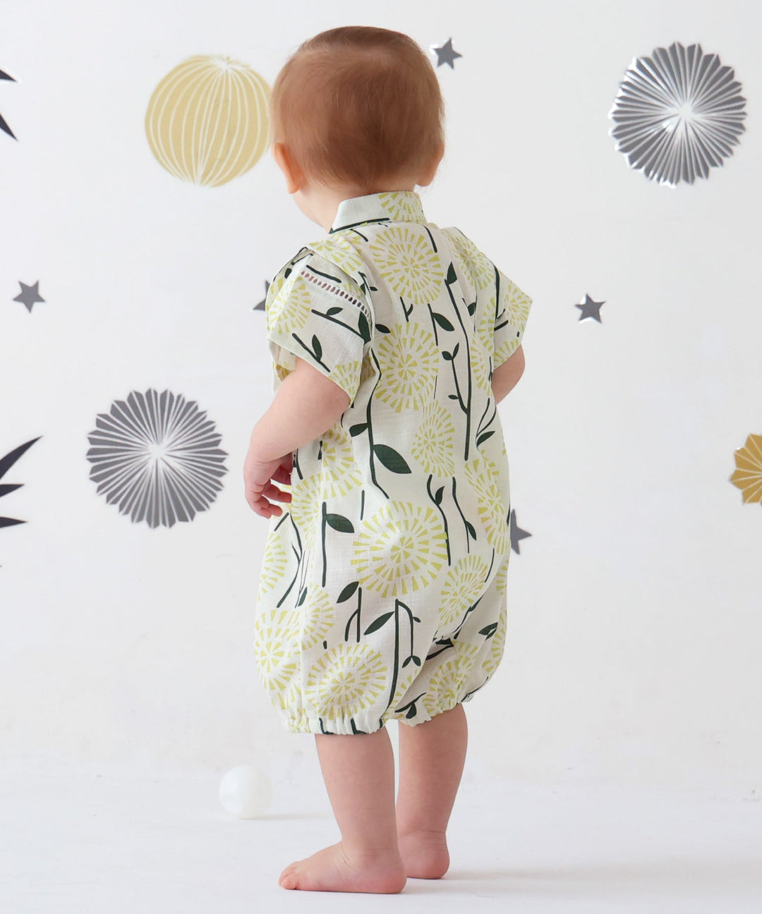 Boys 'Jinbei Romper (ชุดฤดูร้อนญี่ปุ่นแบบดั้งเดิม)