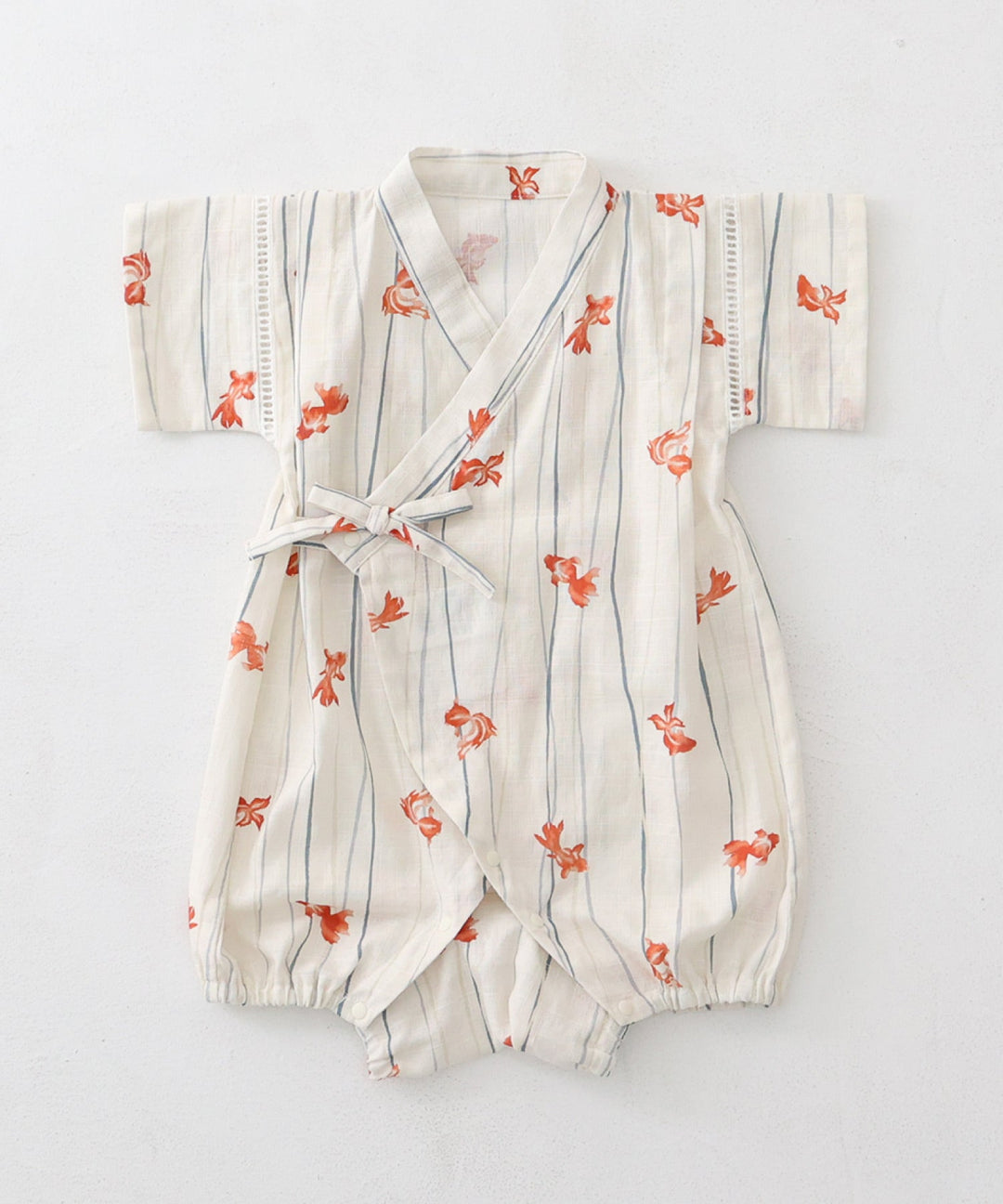 Boys 'Jinbei Romper (ชุดฤดูร้อนญี่ปุ่นแบบดั้งเดิม)