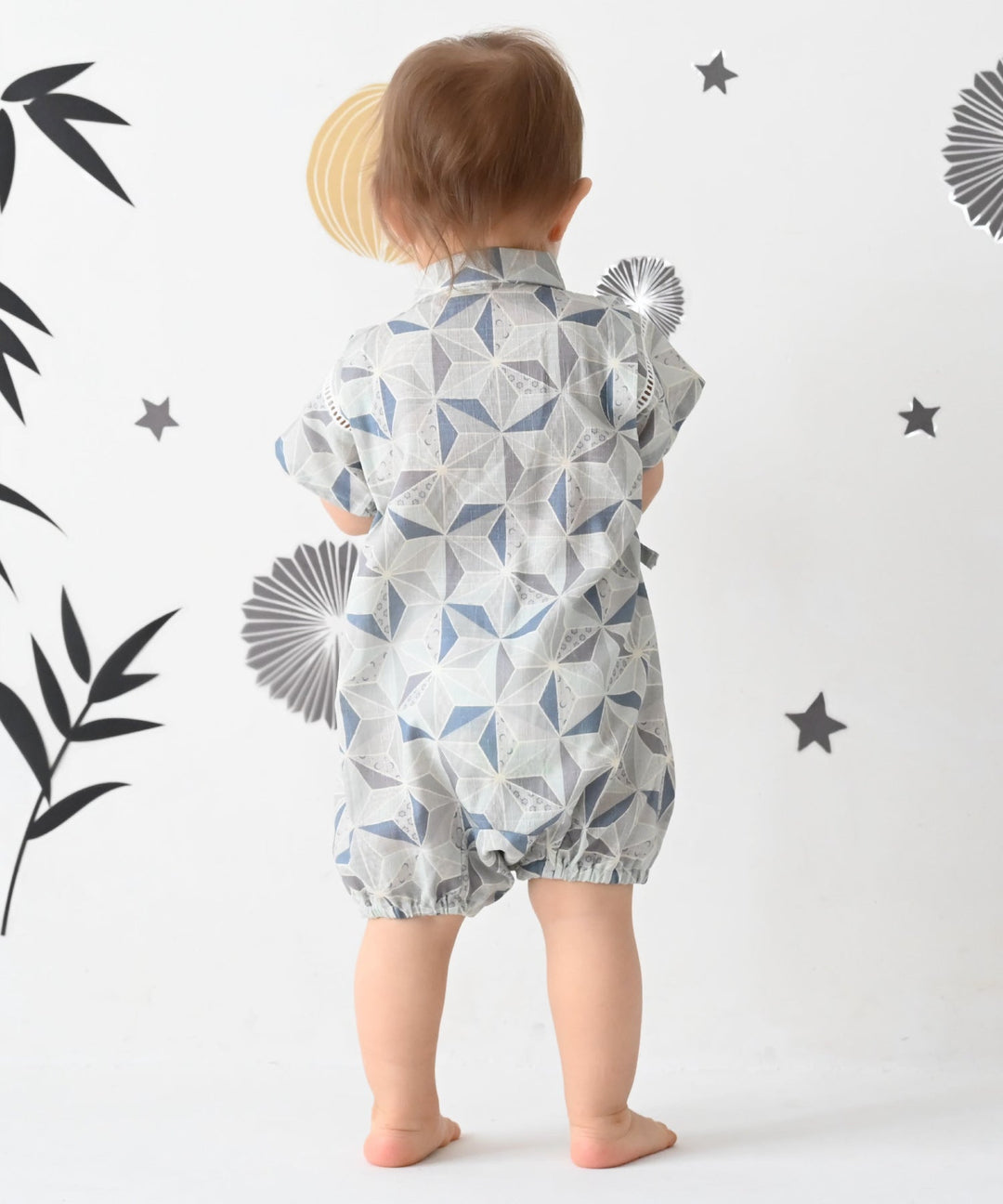 Boys' Jinbei Romper (Traditional Japanese Summer Wear)