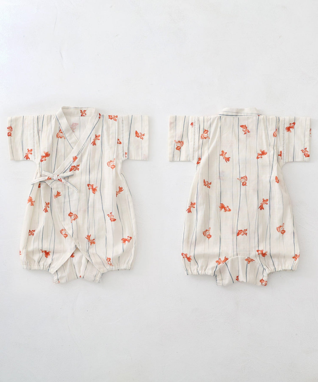 Boys 'Jinbei Romper (ชุดฤดูร้อนญี่ปุ่นแบบดั้งเดิม)