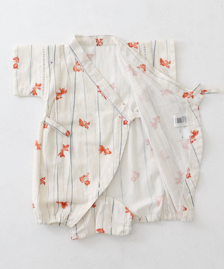 Boys' Jinbei Romper (Traditional Japanese Summer Wear)