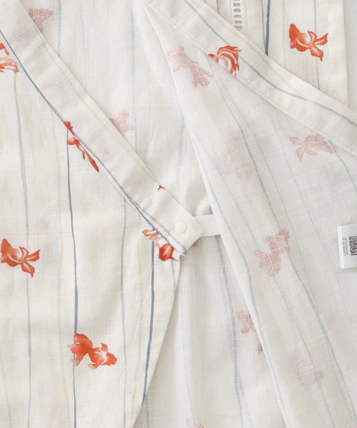 Boys 'Jinbei Romper (ชุดฤดูร้อนญี่ปุ่นแบบดั้งเดิม)