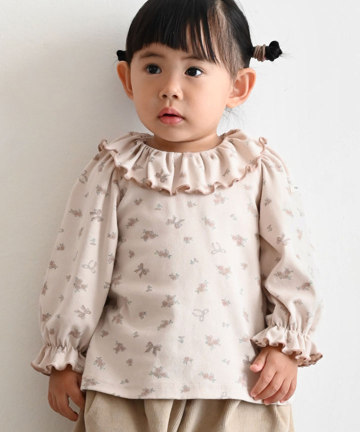 【AW】Frill-Collar Long-Sleeve T-Shirt