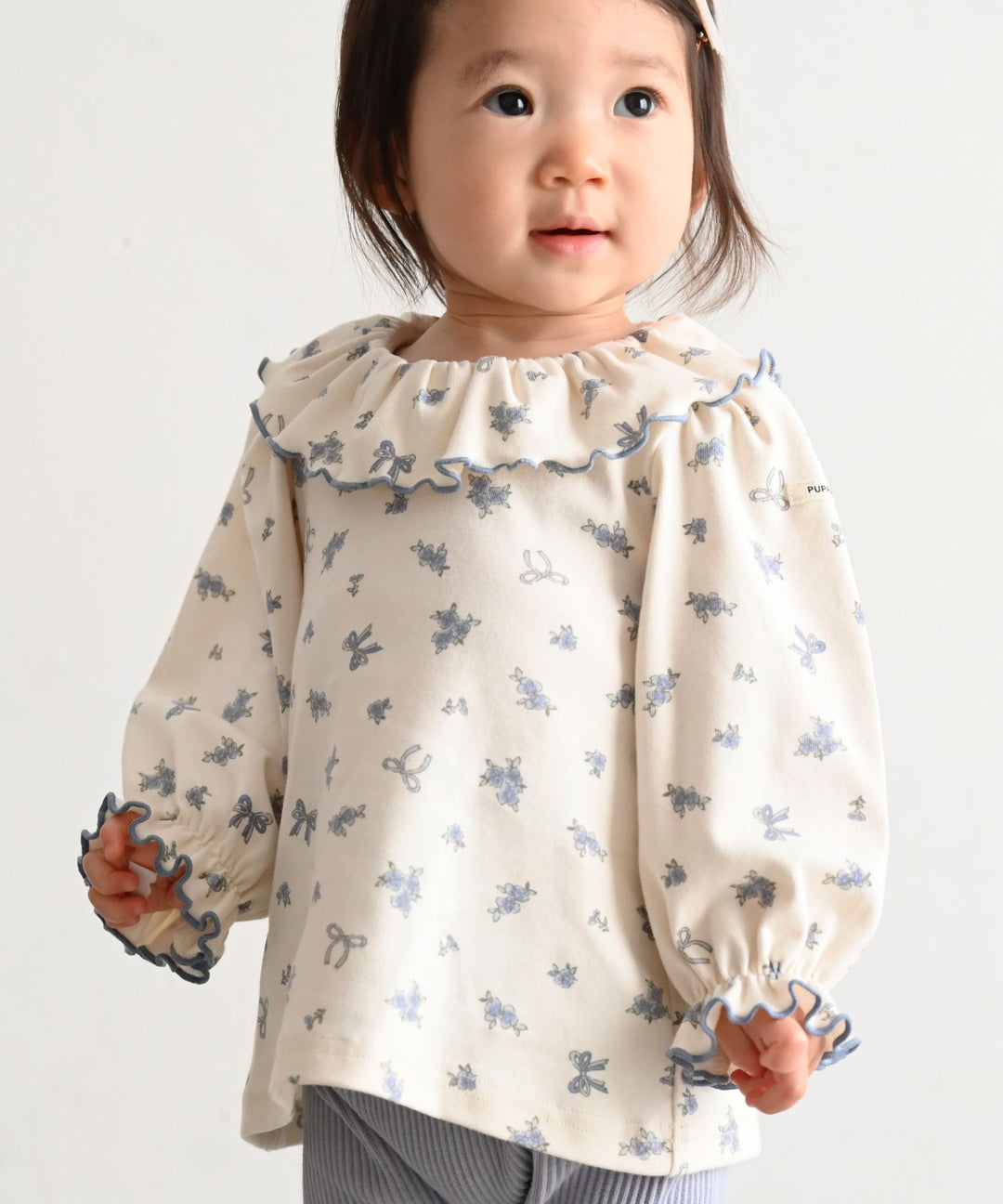 【AW】Frill-Collar Long-Sleeve T-Shirt