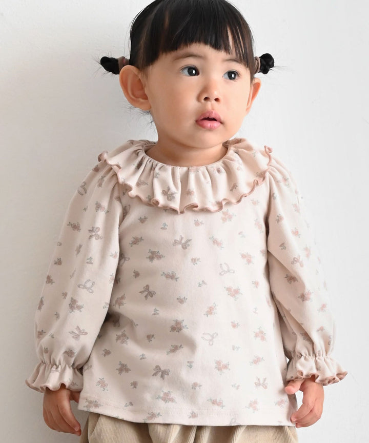 【AW】Frill-Collar Long-Sleeve T-Shirt