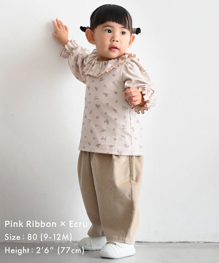 【AW】Frill-Collar Long-Sleeve T-Shirt