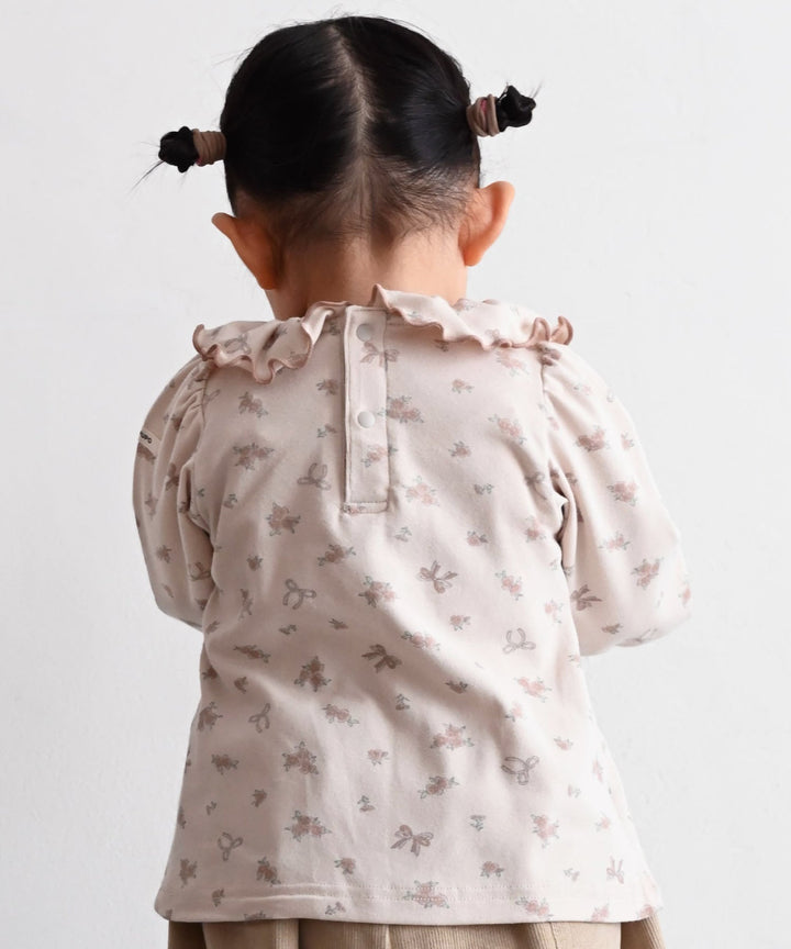 【AW】Frill-Collar Long-Sleeve T-Shirt