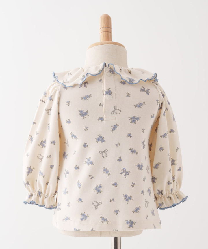 【AW】Frill-Collar Long-Sleeve T-Shirt
