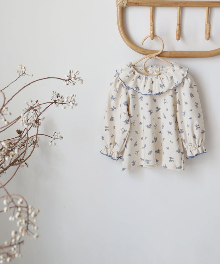 【AW】Frill-Collar Long-Sleeve T-Shirt