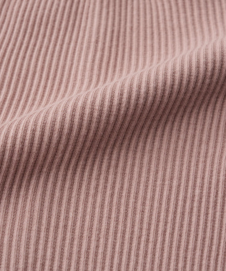 【AW】Shoulder-Frill Ribbed Long-Sleeve T-Shirt