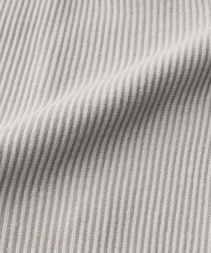 【AW】Shoulder-Frill Ribbed Long-Sleeve T-Shirt