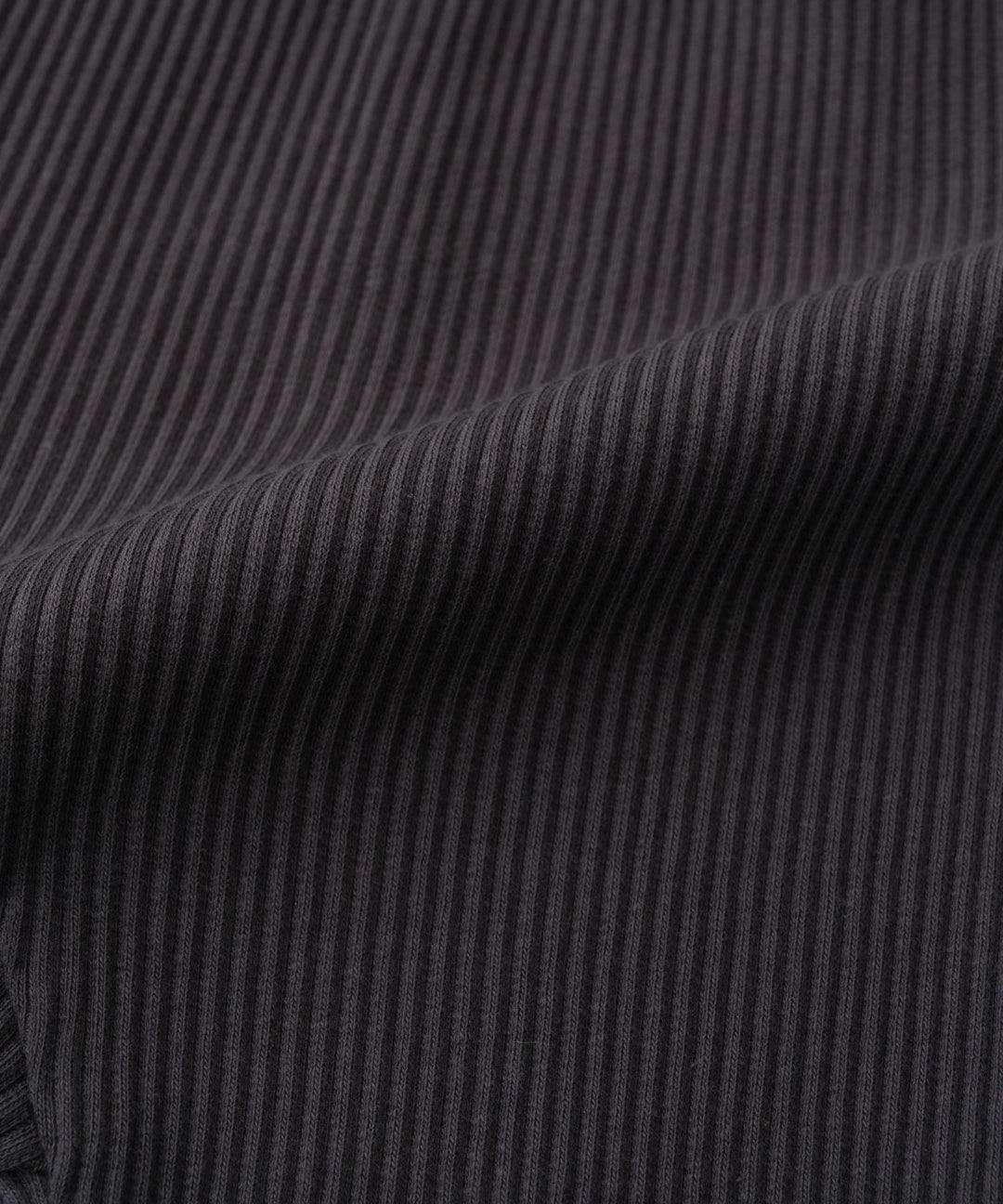 【AW】Shoulder-Frill Ribbed Long-Sleeve T-Shirt