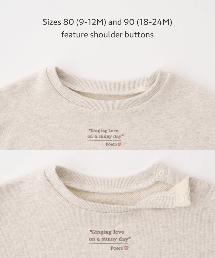 Sweatshirt with Sleeve Patch