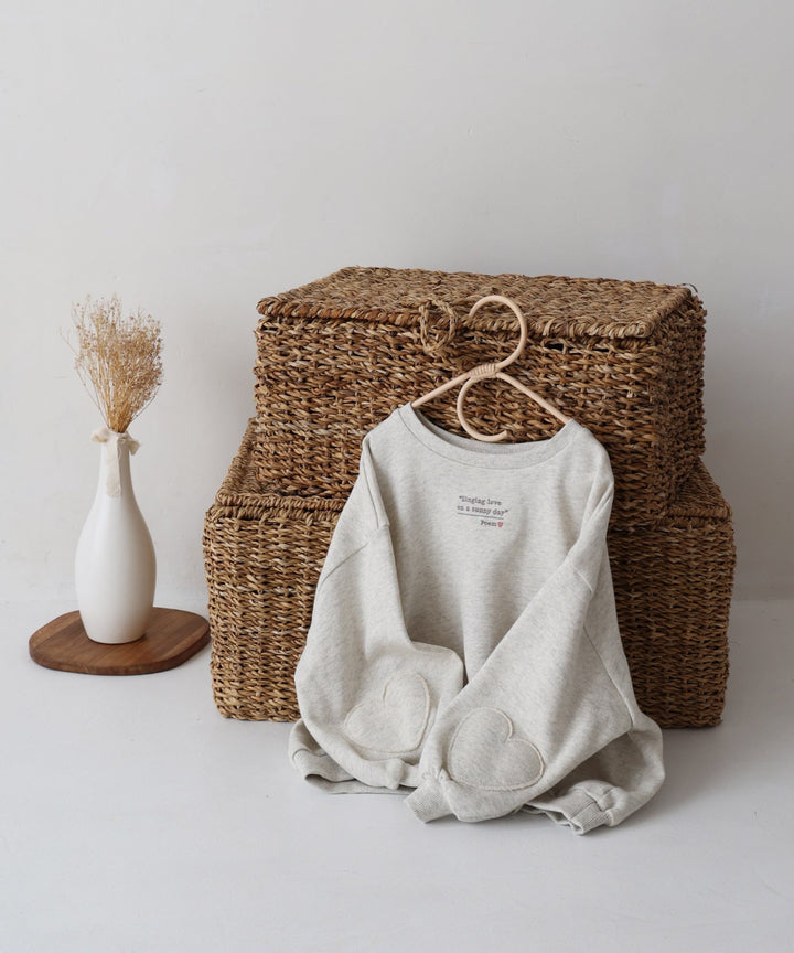 Sweatshirt with Sleeve Patch