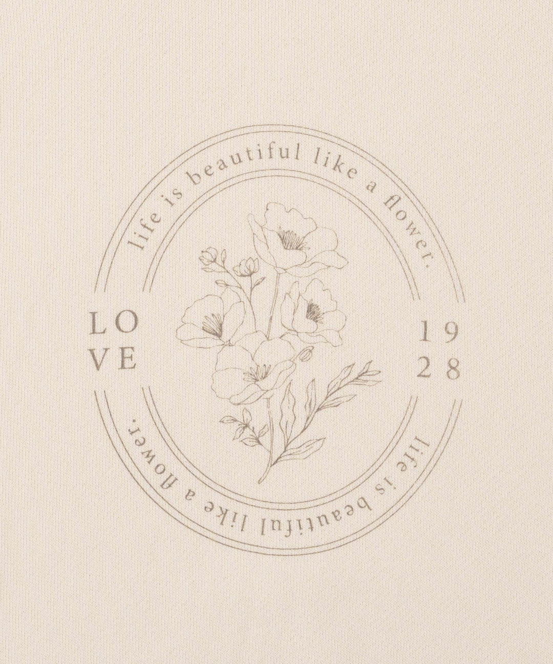 Sweatshirt with Lettuce-Stitched Hem