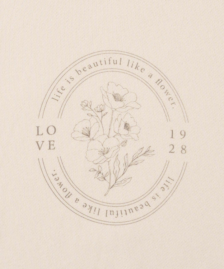 Sweatshirt with Lettuce-Stitched Hem