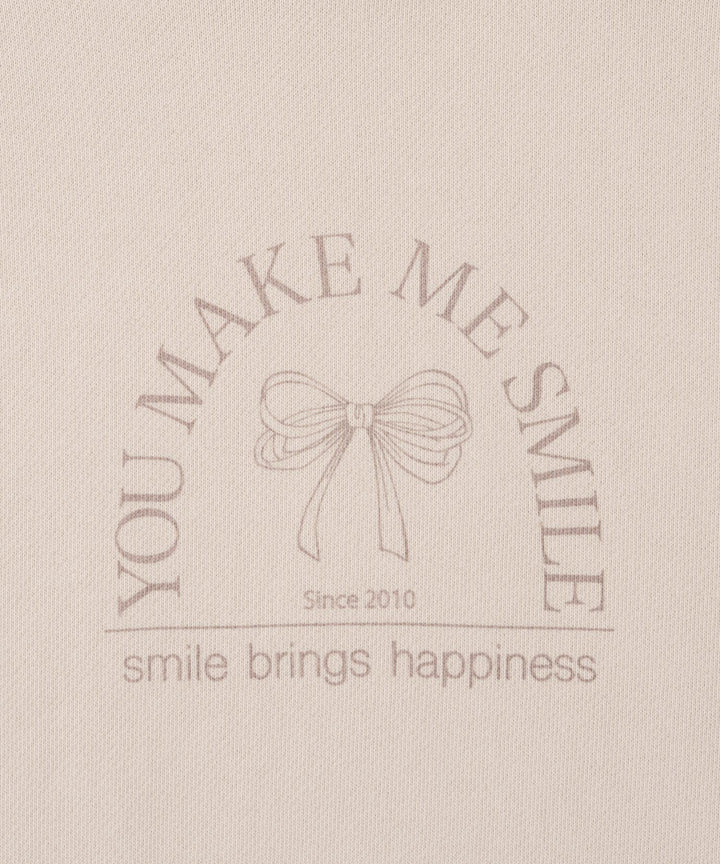 Sweatshirt with Lettuce-Stitched Hem