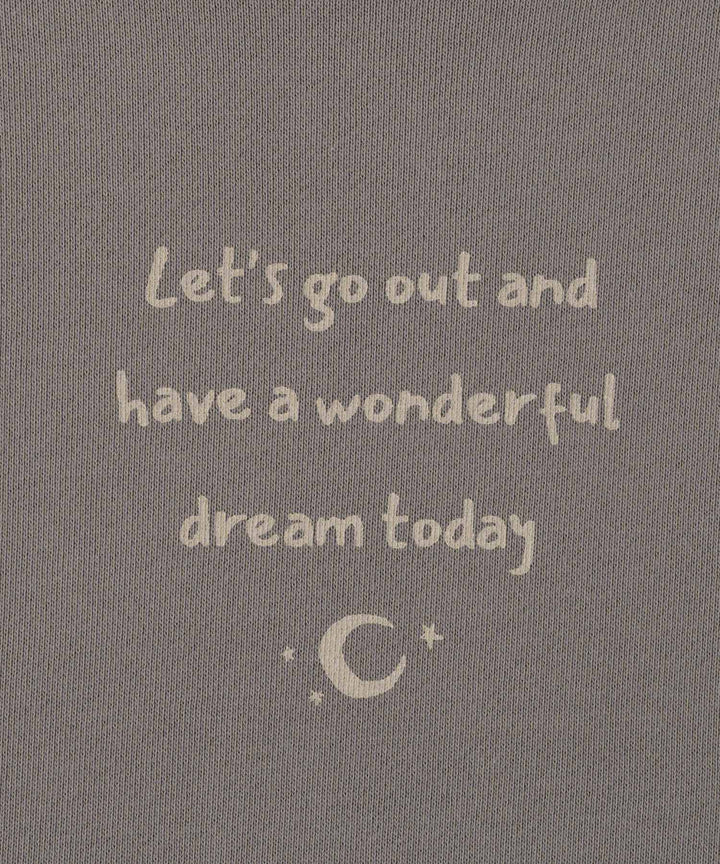 Sweatshirt with Lettuce-Stitched Hem