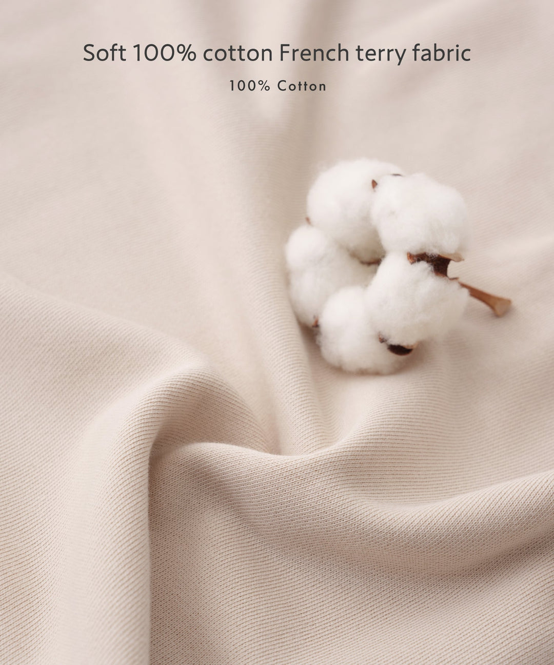 Sweatshirt with Lettuce-Stitched Hem