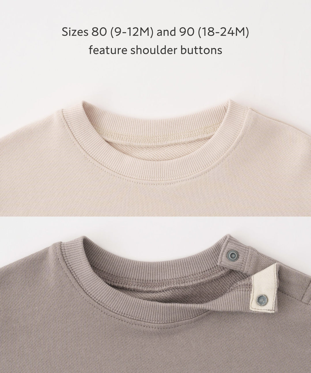 Sweatshirt with Lettuce-Stitched Hem